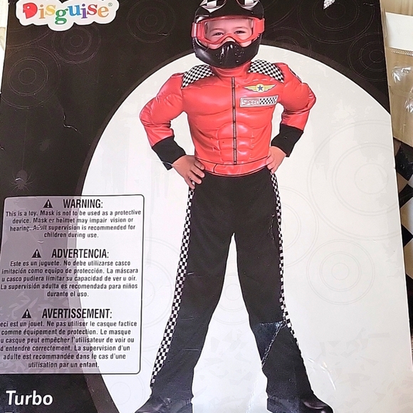 Turbo racer halloween costume little boys size large (4-6) - Picture 1 of 16